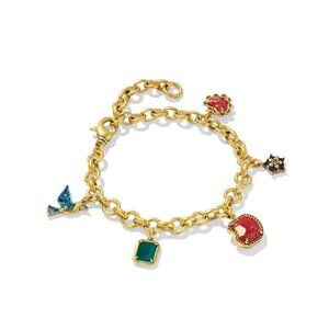 Disney | Kendra Scott Snow White Vintage Gold Charm Bracelet